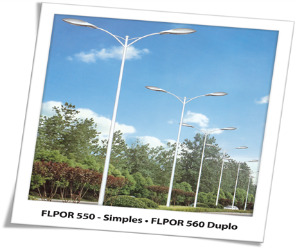 Poste ornamental teleconico FLPOR550/560 — A&M Materiais