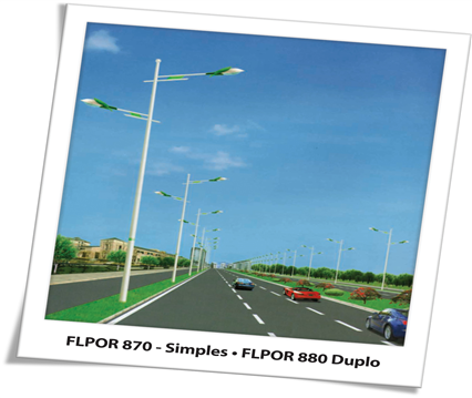 Poste ornamental teleconico FLPOR870/880 — A&M Materiais