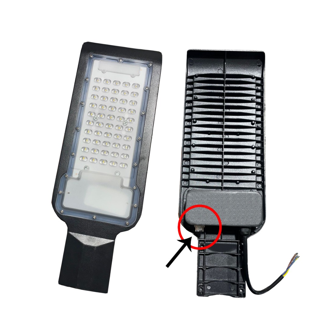 Luminária Pública LED SMD 150W Branco Frio com Fotocélula Embutida IP67 — A&M Materiais