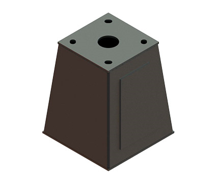 Base para instalação de equipamento auxiliar - FLK90 — A&M Materiais