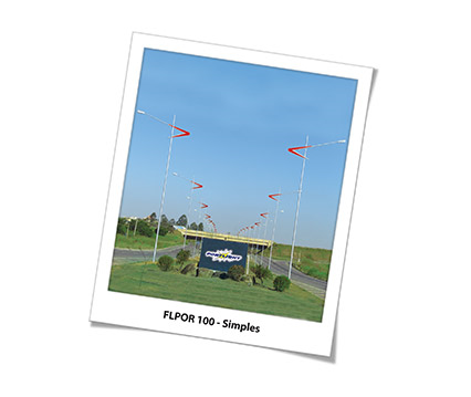 Poste ornamental teleconico FLPOR100 — A&M Materiais