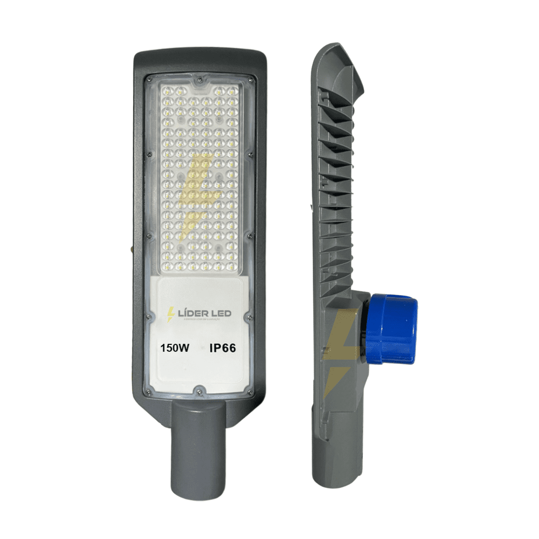 Luminária Pública LED SMD 150W Branco Frio com Fotocélula IP66 — A&M Materiais