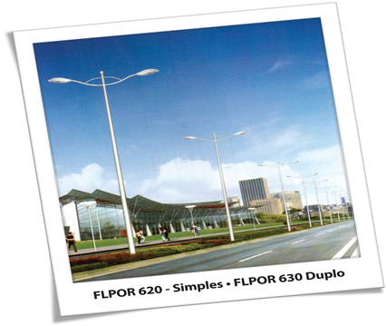Poste ornamental teleconico FLPOR620/630 — A&M Materiais