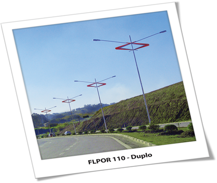 Poste ornamental teleconico FLPOR110 — A&M Materiais