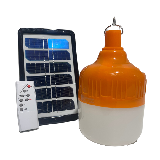 Lâmpada LED Bulbo 80W com Placa Solar — A&M Materiais