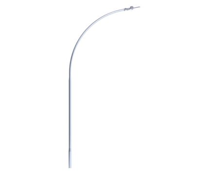 Poste Curvo Simples Flangeado — A&M Materiais