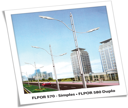 Poste ornamental teleconico FLPOR570/580 — A&M Materiais