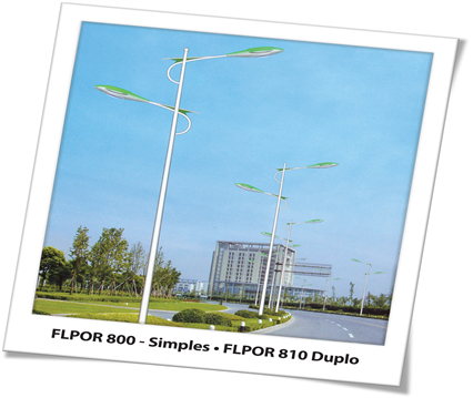 Poste ornamental teleconico FLPOR800/810 — A&M Materiais